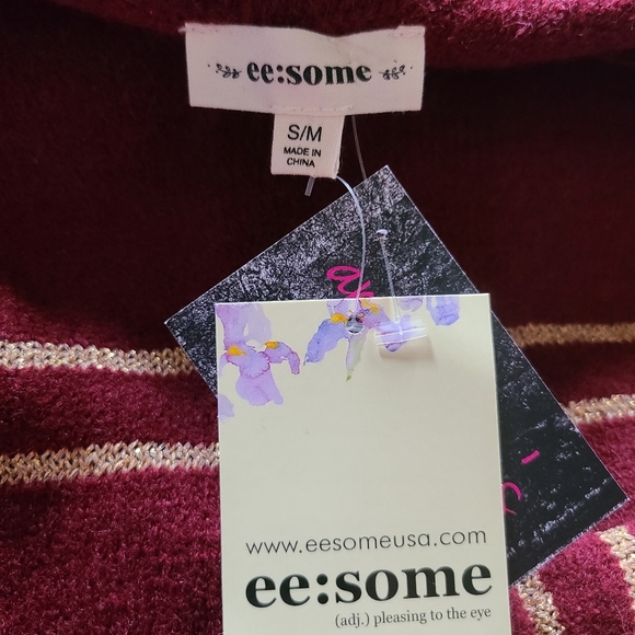 Ee:Some Boutique Maroon Gold Sweater - Picture 7 of 7